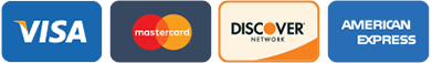 Secure Payment Methods: Visa, Mastercard, Discover, American Express